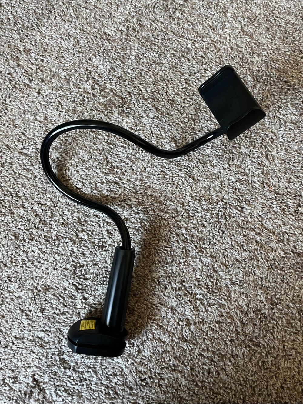 Flexible Black Gooseneck Phone/Tablet Holder